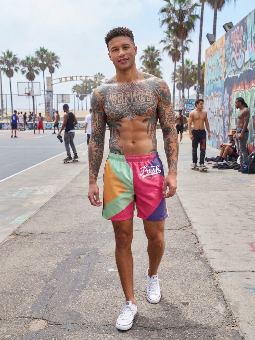 Trill & Lux Hare Fresh Fragment Jogger Shorts Men's Size Medium